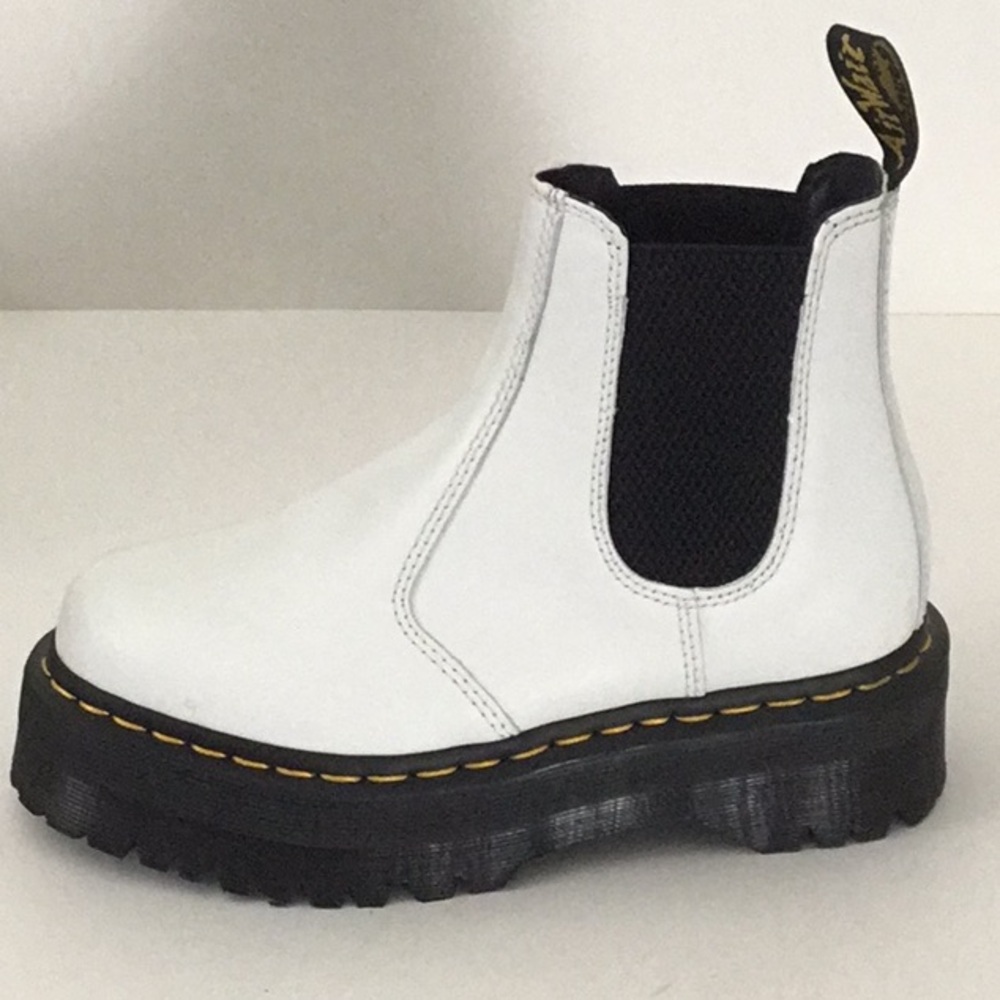 Dr. Martens White Platform Boots - Picture 4 of 11